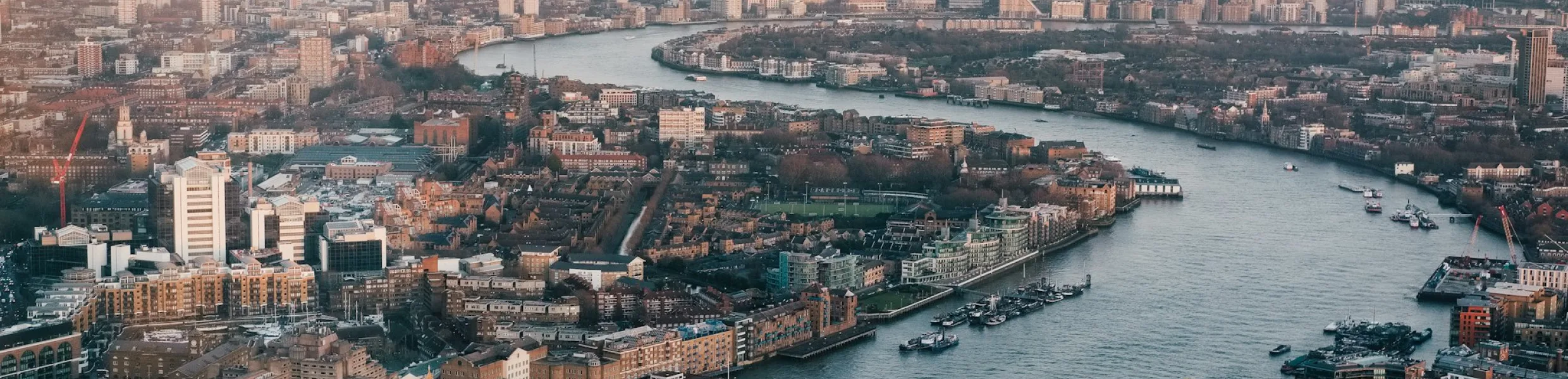 The London skyline and River Thames, a short walk from our London Bridge office